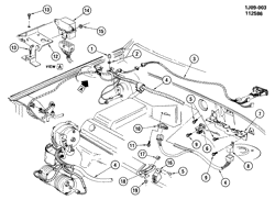 BODY MOUNTING-AIR CONDITIONING-AUDIO/ENTERTAINMENT Chevrolet Cavalier 1985-1987 J A/C CONTROL SYSTEM ELECTRICAL
