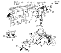 BODY MOUNTING-AIR CONDITIONING-AUDIO/ENTERTAINMENT Cadillac Deville 1986-1990 C A/C CONTROL SYSTEM/ELECTRICAL (C68)