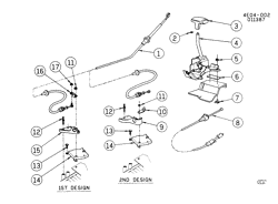 FREIOS Buick Riviera 1986-1986 E SHIFT CONTROL/AUTOMATIC TRANSMISSION FLOOR