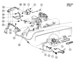 FUEL SYSTEM-EXHAUST-EMISSION SYSTEM Cadillac Seville 1987-1987 K CRUISE CONTROL-V8 (LT8/4.1-8)