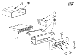BODY MOUNTING-AIR CONDITIONING-AUDIO/ENTERTAINMENT Cadillac Cimarron 1984-1988 J A/C & HEATER CONTROL ASM