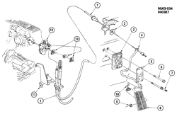 FUEL SYSTEM-EXHAUST-EMISSION SYSTEM Buick Skyhawk 1987-1989 J ACCELERATOR CONTROL L4(LT3/2.0M)