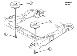 TRANSMISSÃO MANUAL 6 MARCHAS Buick Century 1988-1988 A VIBRATION ABSORBER/DRIVE LINE