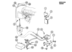 FUEL SYSTEM-EXHAUST-EMISSION SYSTEM Chevrolet Camaro 1984-1985 F CRUISE CONTROL-L4  (LQ9/2.5-2)