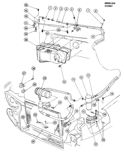BODY MOUNTING-AIR CONDITIONING-AUDIO/ENTERTAINMENT Cadillac Eldorado 1988-1989 E A/C REFRIGERATION SYSTEM-4.5L V8 (LR6/4.5-5)