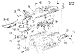 ТОПЛИВНАЯ СИСТЕМА-ВЫХЛОП-]СИСТЕМА КОНТРОЛЯ ТОКСИЧНОСТИ ВЫХЛ. ГАЗОВ Chevrolet Beretta 1988-1988 L FUEL INJECTION SYSTEM-2.8L V6 (LB6/2.8W)