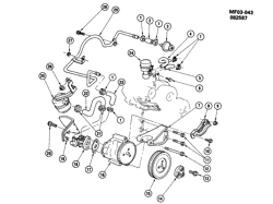 FUEL SYSTEM-EXHAUST-EMISSION SYSTEM Chevrolet Camaro 1987-1989 F A.I.R. PUMP & RELATED PARTS-2.8L V6 (LB8/2.8S)