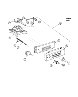 FRONT END SHEET METAL-HEATER-VEHICLE MAINTENANCE Chevrolet Caprice 1988-1990 B HEATER CONTROL ASM (W/C41,EXC C49)