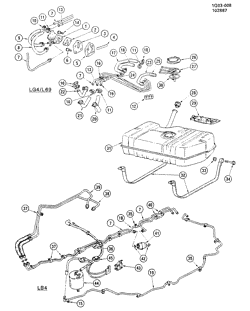 FUEL SYSTEM-EXHAUST-EMISSION SYSTEM Chevrolet Monte Carlo 1988-1988 G FUEL SUPPLY SYSTEM