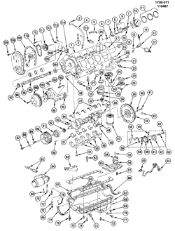 8-CYLINDER ENGINE Chevrolet Corvette 1984-1984 Y ENGINE ASM-5.7L V8 PART 1 (L83/5.7-8)