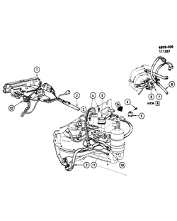 BODY MOUNTING-AIR CONDITIONING-AUDIO/ENTERTAINMENT Buick Lesabre Wagon 1985-1990 B A/C CONTROL SYSTEM ELECTRICAL (C60)