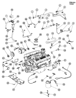 ТОПЛИВНАЯ СИСТЕМА-ВЫХЛОП-]СИСТЕМА КОНТРОЛЯ ТОКСИЧНОСТИ ВЫХЛ. ГАЗОВ Chevrolet Camaro 1987-1987 F EMISSION CONTROLS PART 2-V8 (L98/5.7-8)