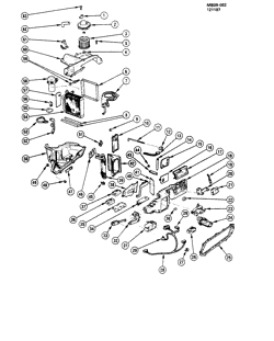 BODY MOUNTING-AIR CONDITIONING-AUDIO/ENTERTAINMENT Buick Estate Wagon 1986-1987 B A/C & HEATER MODULE ASM (C68)