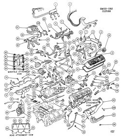 MOTEUR 4 CYLINDRES Buick Skylark 1985-1988 N ENGINE ASM-3.0L V6 PART 2 (LN7/3.0L)