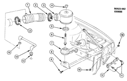 FUEL SYSTEM-EXHAUST-EMISSION SYSTEM Pontiac 6000 1989-1989 A AIR INTAKE SYSTEM-V6 (LB6/2.8W)