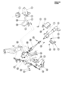 FRONT SUSPENSION-STEERING Chevrolet Caprice 1982-1990 B STEERING SYSTEM & RELATED PARTS