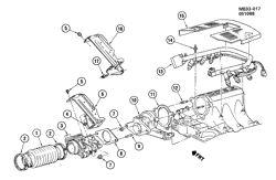 FUEL SYSTEM-EXHAUST-EMISSION SYSTEM Buick Riviera 1988-1990 E FUEL INJECTION SYSTEM (LN3/3.8C)
