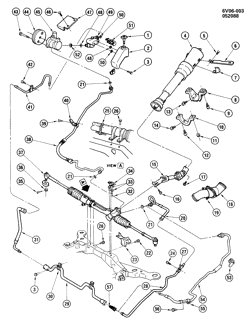 FRONT SUSPENSION-STEERING Cadillac Allante 1987-1989 V STEERING SYSTEM & RELATED PARTS