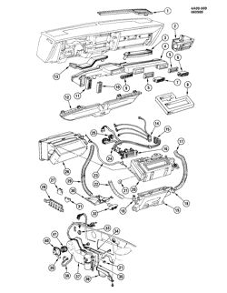 КРЕПЛЕНИЕ КУЗОВА-КОНДИЦИОНЕР-АУДИОСИСТЕМА Buick Century 1989-1991 A AIR DISTRIBUTION SYSTEM (C60)