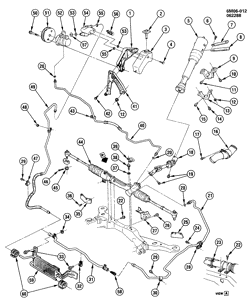 SUSPENSION AVANT-VOLANT Cadillac Seville 1987-1991 K STEERING SYSTEM & RELATED PARTS
