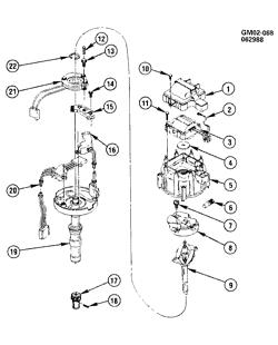 DÉMARREUR - ALTERNATEUR - ALLUMAGE - ÉLECTRIQUE - LAMPES Chevrolet Caprice 1988-1990 B DISTRIBUTOR/IGNITION (307Y)(LV2)