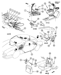 BODY MOUNTING-AIR CONDITIONING-AUDIO/ENTERTAINMENT Cadillac Seville 1988-1989 K TELEPHONE SYSTEM/MOBILE (UV8,UV9)