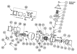 FUEL SYSTEM-EXHAUST-EMISSION SYSTEM Chevrolet Cavalier 1982-1982 J VACUUM PUMP & RELATED PARTS