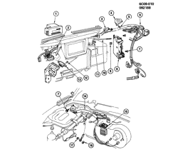 BODY MOUNTING-AIR CONDITIONING-AUDIO/ENTERTAINMENT Cadillac Deville 1985-1985 C A/C CONTROL SYSTEM/ELECTRICAL (C68)