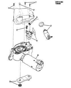 WINDSHIELD-WIPER-MIRRORS-INSTRUMENT PANEL-CONSOLE-DOORS Chevrolet Monte Carlo 1988-1988 G WIPER MOTOR/WINDSHIELD W/PUMP (DELCO)