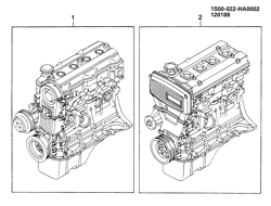 4-ЦИЛИНДРОВЫЙ ДВИГАТЕЛЬ Chevrolet Prizm 1989-1992 S ENGINE ASM-1.6L L4 (1.6-6)(L01)