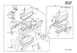 MOTEUR 4 CYLINDRES Chevrolet Spectrum 1985-1989 R ENGINE GASKET KIT (1.5K,7,1.5-9)