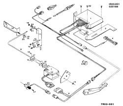 FUEL SYSTEM-EXHAUST-EMISSION SYSTEM Chevrolet Spectrum 1987-1989 R CRUISE CONTROL  PARTS (K34) OR (VV6)