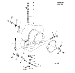 АВТОМАТИЧЕСКАЯ КОРОБКА ПЕРЕДАЧ Chevrolet Spectrum 1985-1989 R SHIFT CONTROL/AUTOMATIC TRANSMISSION
