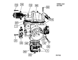 FUEL SYSTEM-EXHAUST-EMISSION SYSTEM Pontiac Grand Am 1990-1991 N THROTTLE BODY/MPFI (MODELS T1C,B130)(LD2/2.3D)