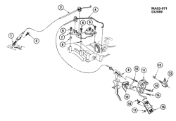 FUEL SYSTEM-EXHAUST-EMISSION SYSTEM Buick Century 1987-1991 A ACCELERATOR CONTROL L4(LR8/2.5R)