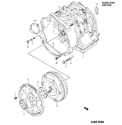 5-SPEED MANUAL TRANSMISSION Chevrolet Metro 1989-1994 M AUTOMATIC TRANSMISSION AND TORQUE CONVERTER(MX1)