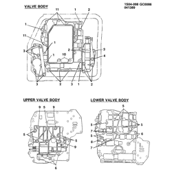 5-SPEED MANUAL TRANSMISSION Chevrolet Prizm 1989-1992 S AUTOMATIC TRANSAXLE VALVE BODY MOUNTING(MX1)