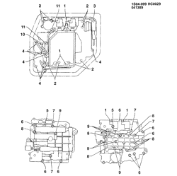 BRAKES Chevrolet Prizm 1990-1992 S AUTOMATIC TRANSAXLE VALVE BODY MOUNTING(MS7)