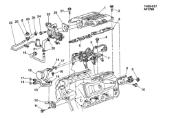 ТОПЛИВНАЯ СИСТЕМА-ВЫХЛОП-]СИСТЕМА КОНТРОЛЯ ТОКСИЧНОСТИ ВЫХЛ. ГАЗОВ Chevrolet Beretta 1990-1990 L FUEL INJECTION SYSTEM-3.1L V6 (LH0/3.1T)