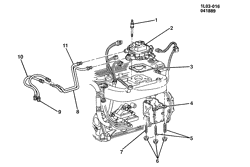 FUEL SYSTEM-EXHAUST-EMISSION SYSTEM Chevrolet Beretta 1990-1990 L FUEL INJECTION SYSTEM-2.2L L4 (LM3/2.2G)