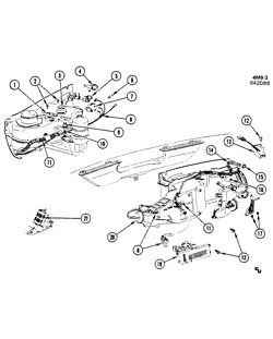 SUP. DE CARR. - AIR CLIM.- AUDIO/DIVERTISSEMENT Buick Lesabre 1982-1982 B A/C CONTROL SYSTEM AUTOMATIC