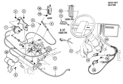FUEL SYSTEM-EXHAUST-EMISSION SYSTEM Buick Reatta 1986-1990 E CRUISE CONTROL-V6