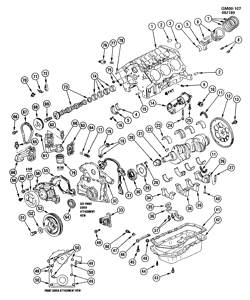 6-ЦИЛИНДРОВЫЙ ДВИГАТЕЛЬ Buick Century 1989-1990 A ENGINE ASM-3.3L V6 PART 1 (LG7/3.3N)