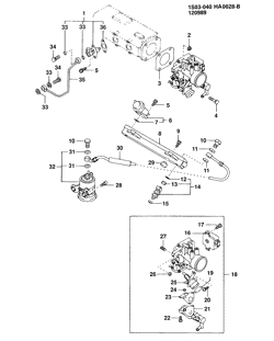 FUEL SYSTEM-EXHAUST-EMISSION SYSTEM Chevrolet Prizm 1989-1989 S FUEL INJECTION SYSTEM PART 1 (1.6-6)(L01)