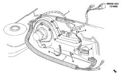 КРЕПЛЕНИЕ КУЗОВА-КОНДИЦИОНЕР-АУДИОСИСТЕМА Pontiac Grand Am 1987-1990 N A/C CONTROL SYSTEM ELECTRICAL-2.5L L4 (L68/2.5U)