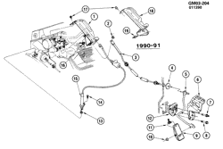 FUEL SYSTEM-EXHAUST-EMISSION SYSTEM Buick Lesabre 1988-1991 H ACCELERATOR CONTROL (LN3/3.8C)