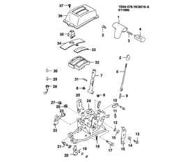 BRAKES Chevrolet Prizm 1989-1989 S SHIFT CONTROL/AUTOMATIC TRANSMISSION PART 1 (MX1)