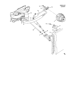 BODY MOUNTING-AIR CONDITIONING-AUDIO/ENTERTAINMENT Cadillac Eldorado 1982-1985 E A/C REFRIGERATION SYSTEM