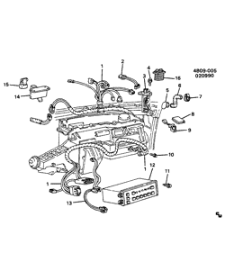 КРЕПЛЕНИЕ КУЗОВА-КОНДИЦИОНЕР-АУДИОСИСТЕМА Buick Lesabre Wagon 1985-1990 B A/C CONTROL SYSTEM ELECTRICAL (C68)