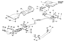 FUEL SYSTEM-EXHAUST-EMISSION SYSTEM Cadillac Fleetwood Sixty Special 1990-1990 C EXHAUST SYSTEM-V8 4.5L (4.5-3)(LW2)